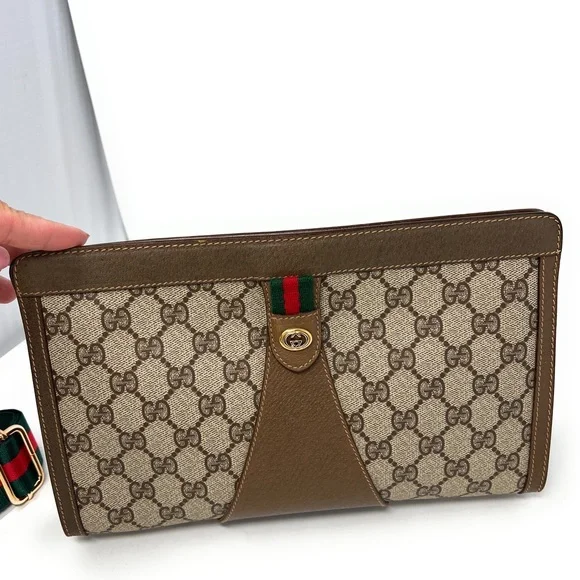 Brown Patterned Shoulder Bag - Picture 3 of 16